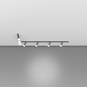 Kit Binario Moderno Mono Amos Kit Metallo Oro 7 Luci E27