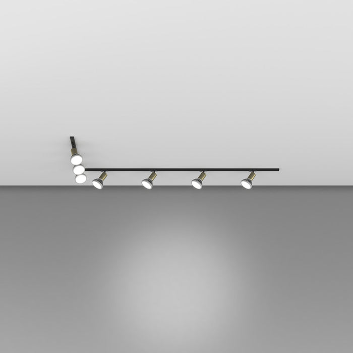 Kit Binario Moderno Mono Amos Kit Metallo Oro 7 Luci E27