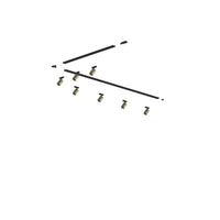 Kit Binario Moderno Mono Amos Kit Metallo Oro 7 Luci E27