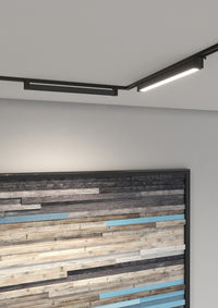 Modulo Led Moderno Mono Argo Metallo Nero Led 28W Naturale