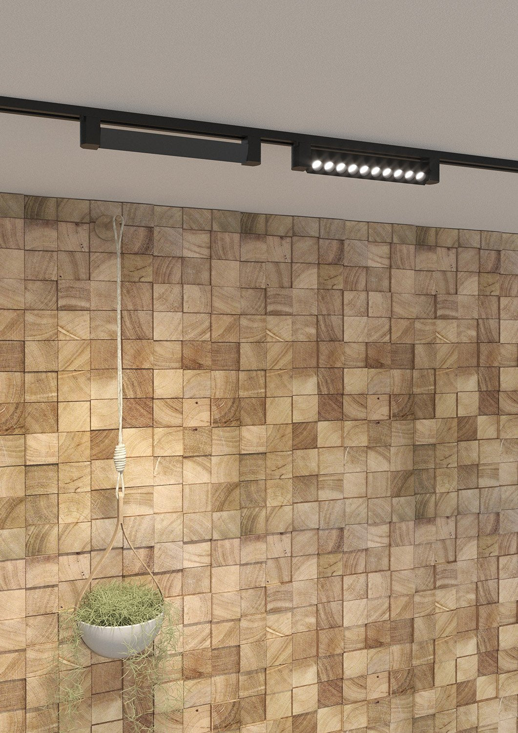 Modulo Led Moderno Mono Milo Metallo Nero Led 18W Naturale