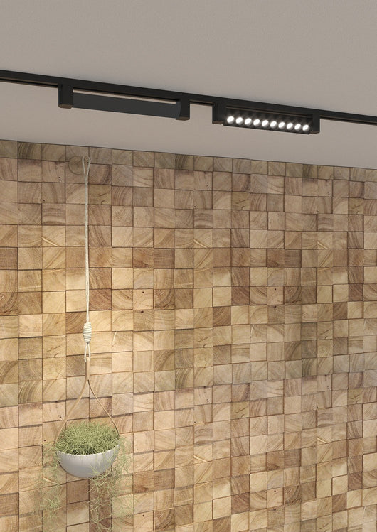 Modulo Led Moderno Mono Milo Metallo Nero Led 18W Naturale