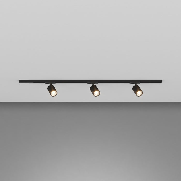 Kit Binario Moderno Mono Yari Kit Metallo Nero 3 Luci Gu10