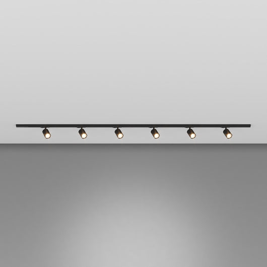 Kit Binario Moderno Mono Yari Kit Metallo Nero 6 Luci Gu10