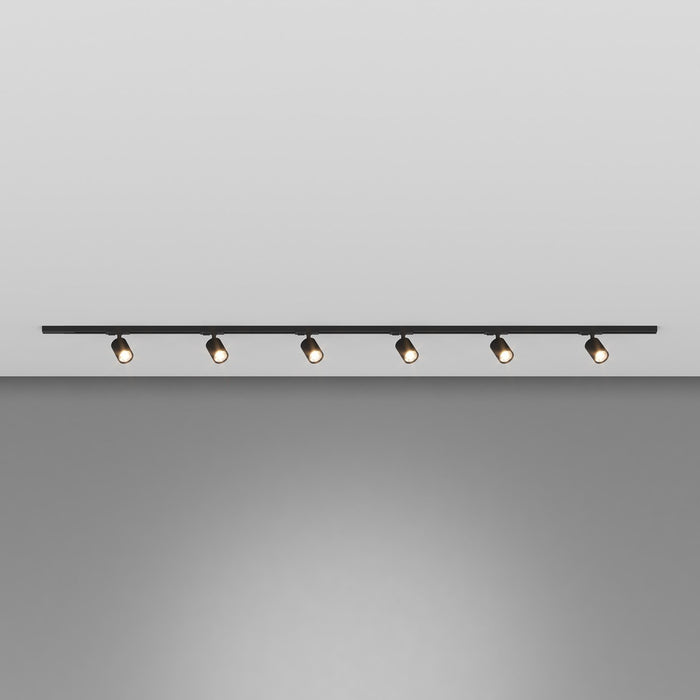 Kit Binario Moderno Mono Yari Kit Metallo Nero 6 Luci Gu10