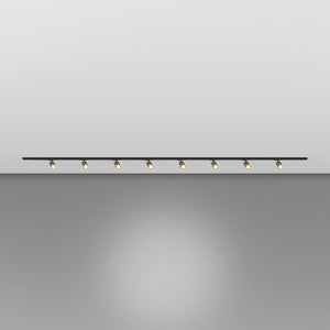 Kit Binario Moderno Mono Yari Kit Metallo Oro 8 Luci Gu10