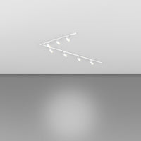 Kit Binario Moderno Mono Yari Kit Metallo Bianco 7 Luci Gu10