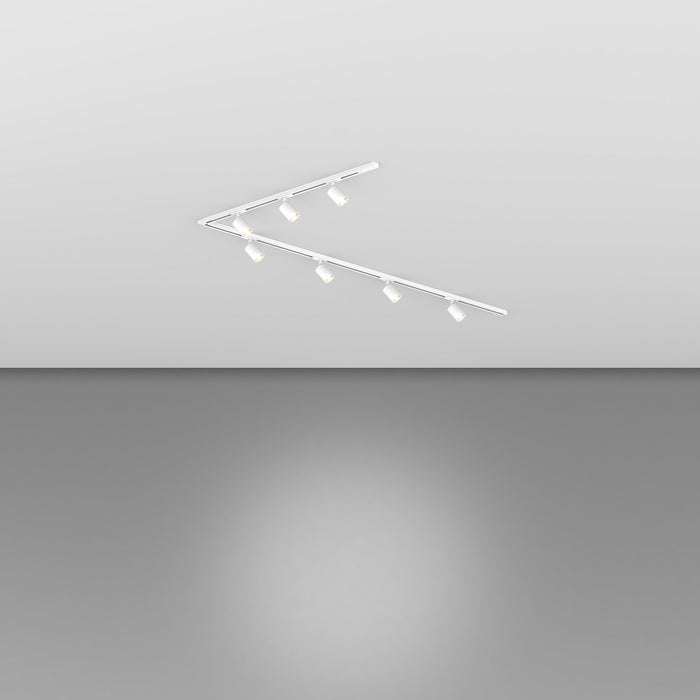 Kit Binario Moderno Mono Yari Kit Metallo Bianco 7 Luci Gu10