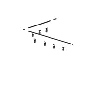 Kit Binario Moderno Mono Yari Kit Metallo Nero 7 Luci Gu10