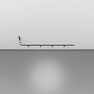 Kit Binario Moderno Mono Yari Kit Metallo Oro 7 Luci Gu10