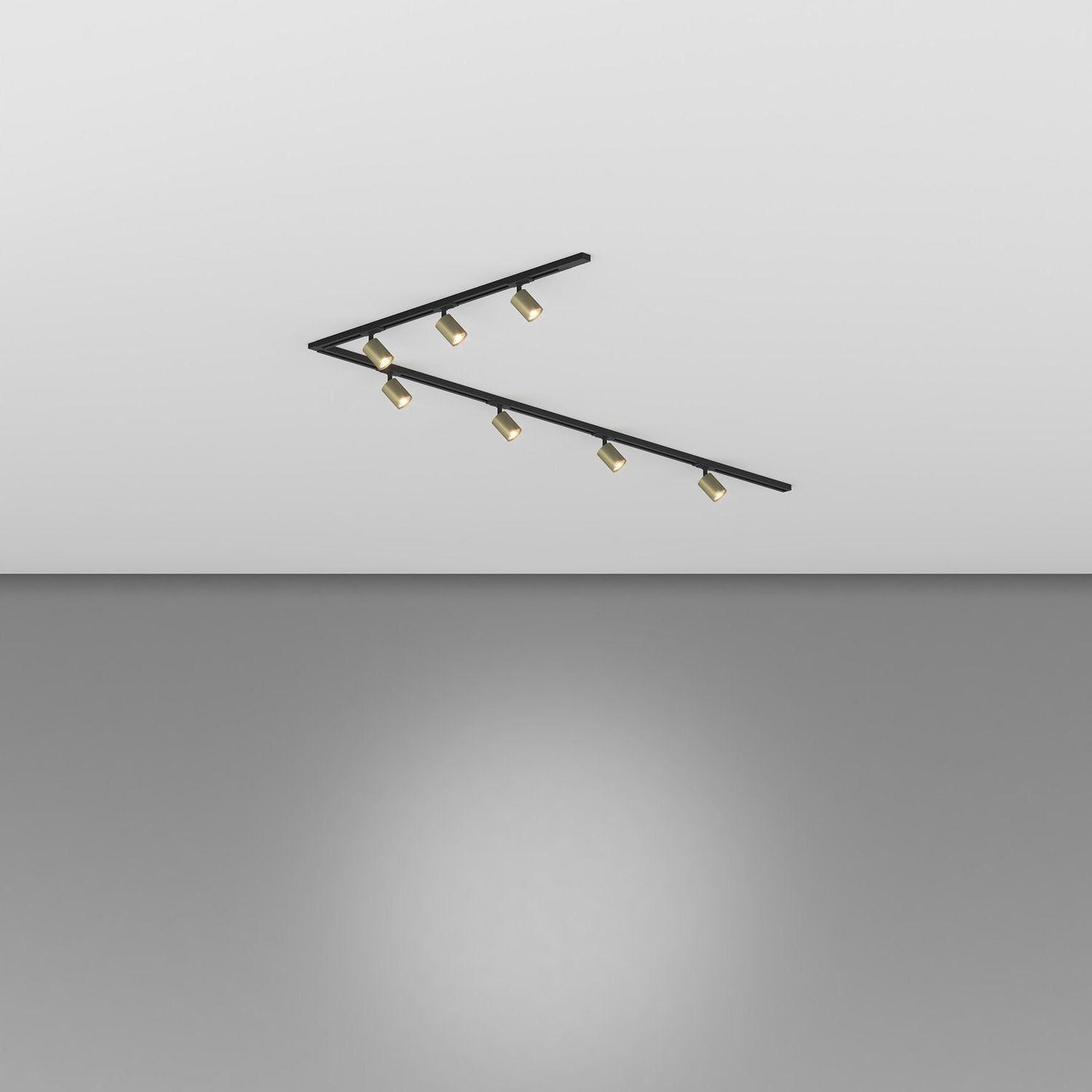 Kit Binario Moderno Mono Yari Kit Metallo Oro 7 Luci Gu10