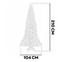 Sanoma - Albero di Natale Tradizionale in PE e PVC Ø104x210H cm, 1140 Punte