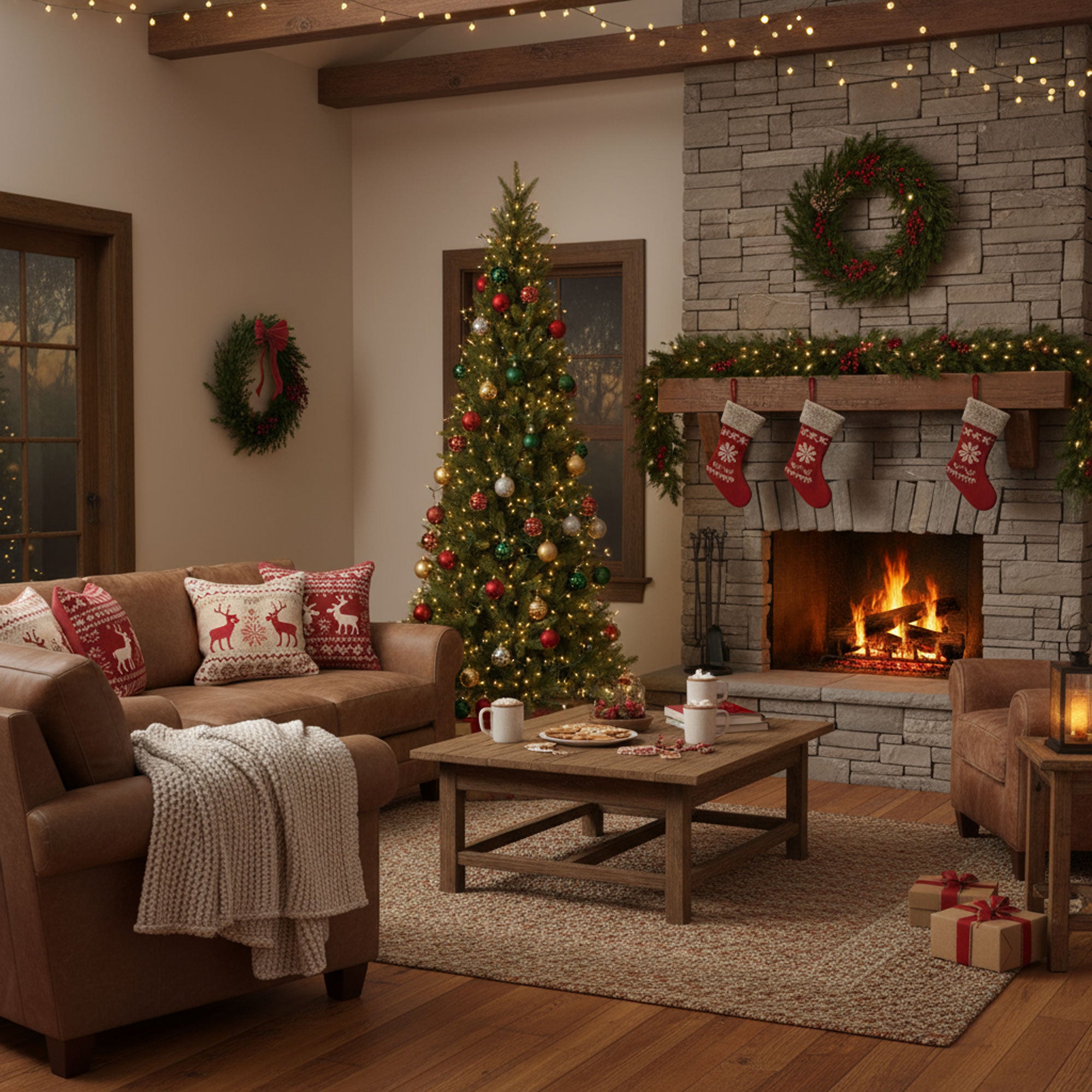 Sanoma - Albero di Natale Tradizionale in PE e PVC Ø104x210H cm, 1140 Punte