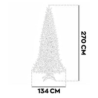 Sanoma - Albero di Natale Tradizionale in PE e PVC Ø134x270H cm, 1828 Punte