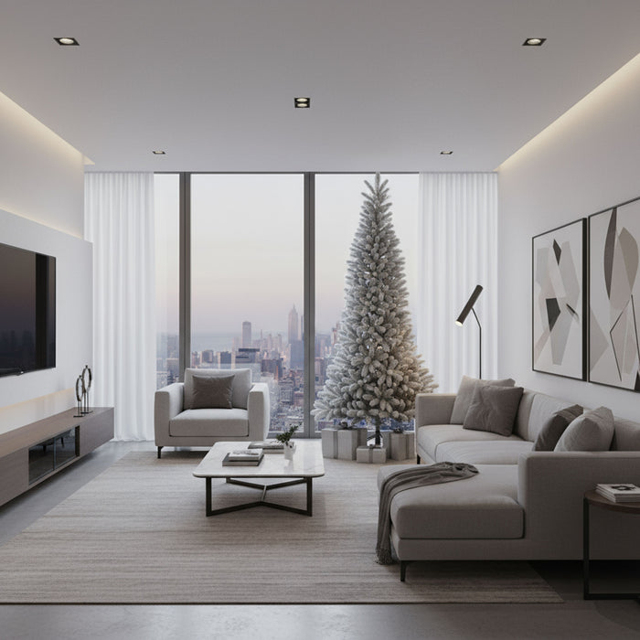 Bushy - Albero di Natale Innevato in PE e PVC Ø93x180H cm, 872 Punte