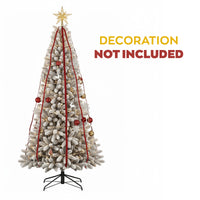 Bushy - Albero di Natale Innevato in PE e PVC Ø93x180H cm, 872 Punte