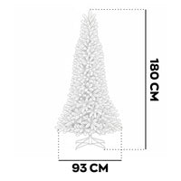 Bushy - Albero di Natale Innevato in PE e PVC Ø93x180H cm, 872 Punte