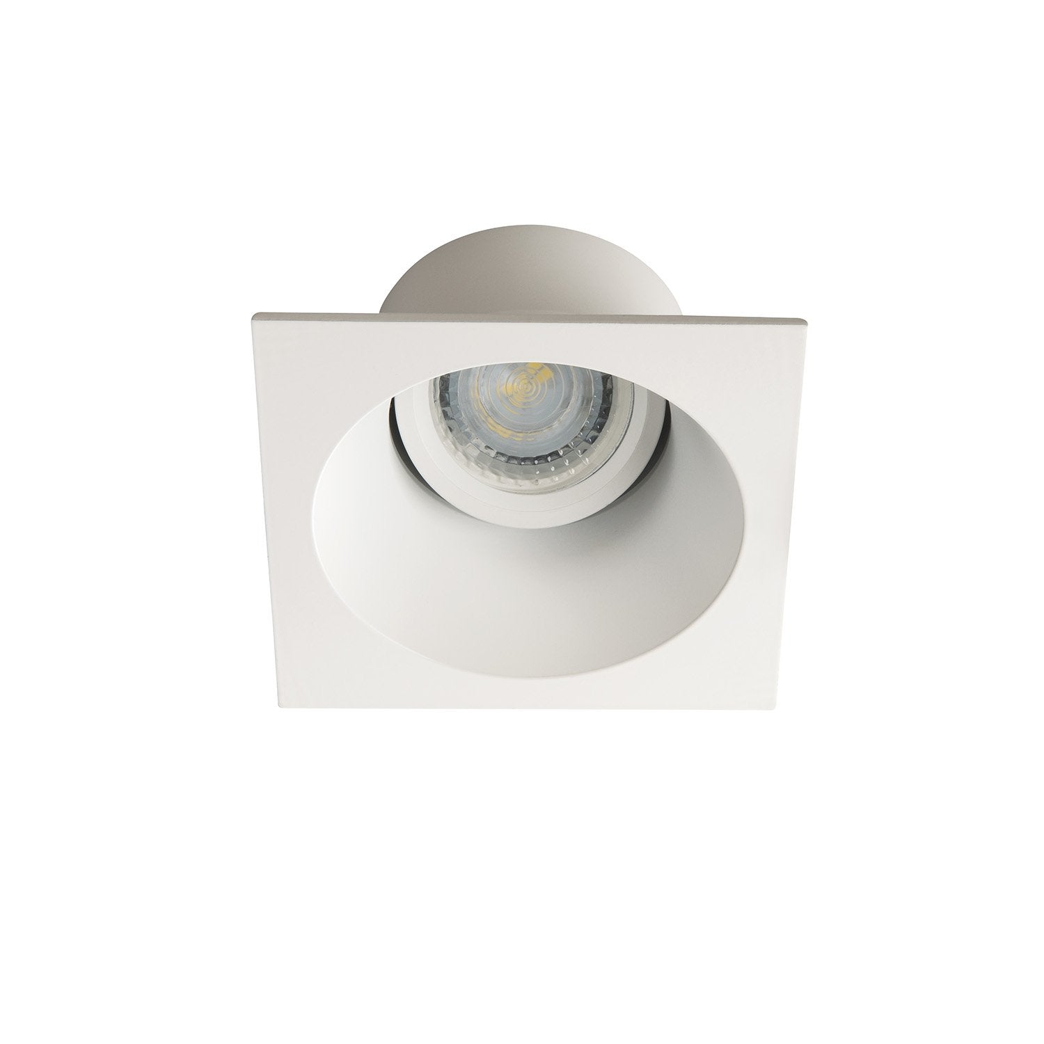 Faretto Incasso Moon Orientabile Quadrato Alluminio Bianco Opaco 1 Luce Gu10