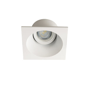 Faretto Incasso Moon Orientabile Quadrato Alluminio Bianco Opaco 1 Luce Gu10
