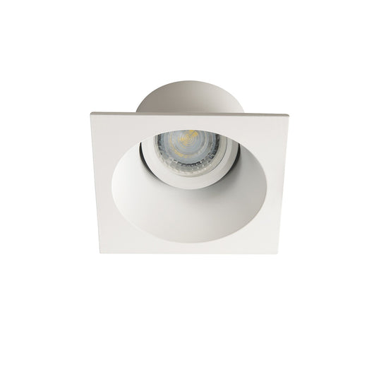 Faretto Incasso Moon Orientabile Quadrato Alluminio Bianco Opaco 1 Luce Gu10