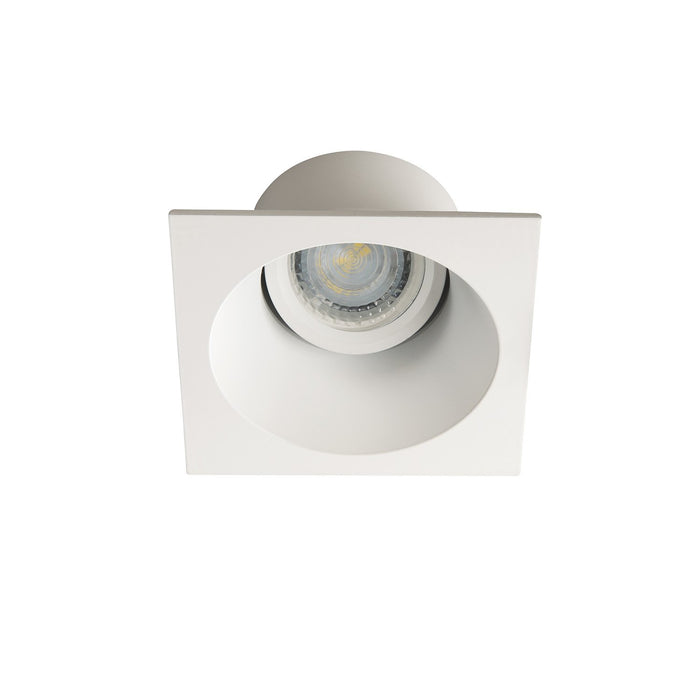 Faretto Incasso Moon Orientabile Quadrato Alluminio Bianco Opaco 1 Luce Gu10