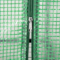 Serra per Piante Verticale con Scaffale a 4 Ripiani in Acciaio e PE Verde Scuro, 70x50x160cm