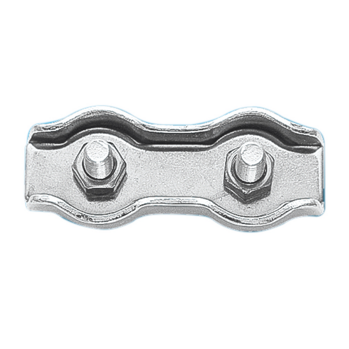 MORSETTO DOPPIO INOX 316 � MM.4