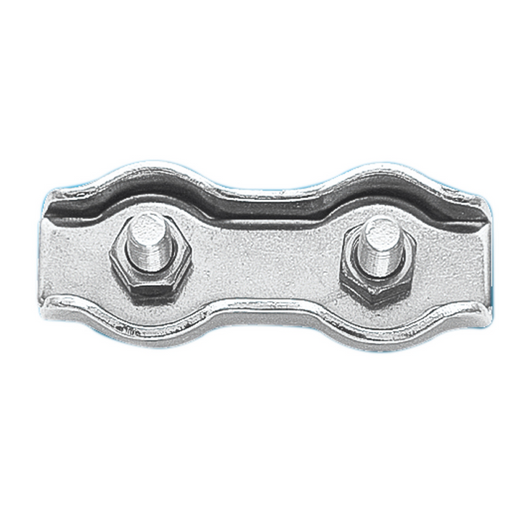 MORSETTO DOPPIO INOX 316 � MM.6