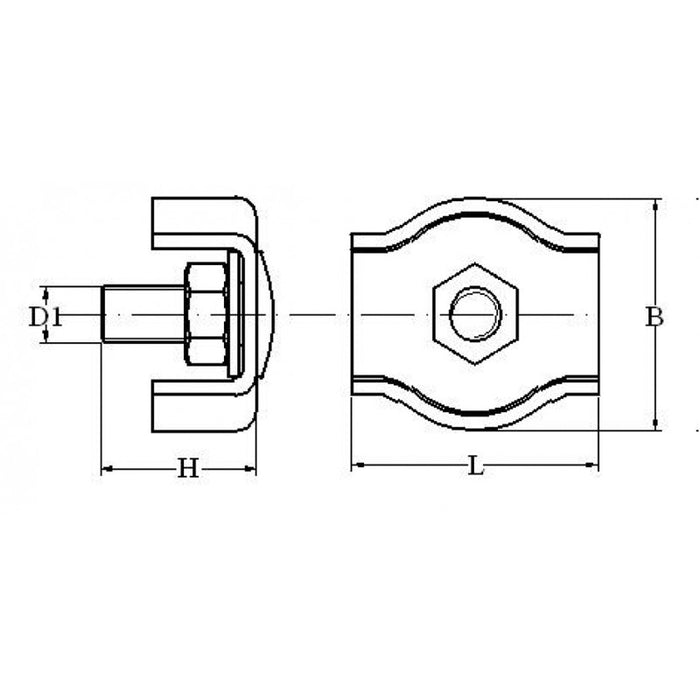 MORSETTO INOX 316 � MM.6