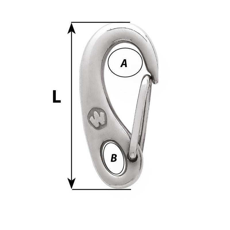 MOSCHETTONE INOX 316 MM 75