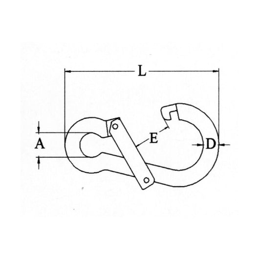 MOSCHETTONE INOX � MM.10 AP. TRASV.