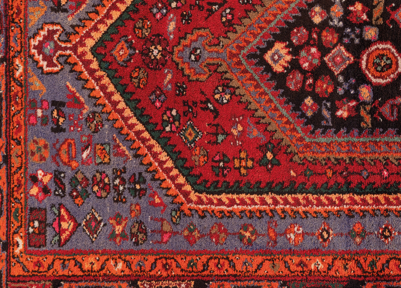 Tappeto Antiscivolo Stampa Digitale Linea Emozioni D'Oriente Dis. Mossul Rosso - 154x228 - Rosso