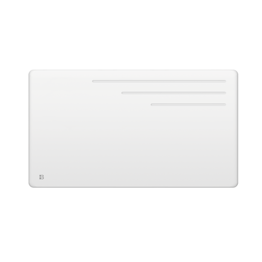 Radiatore elettrico fisso ad inerzia secca in ghisa 1500W MOTU orizzontale bianco