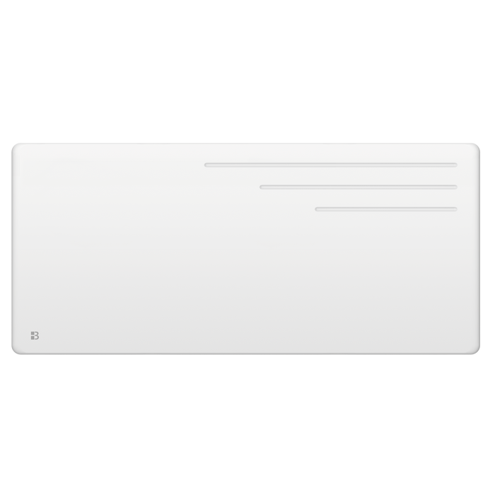 Radiatore elettrico fisso ad inerzia secca in ghisa 2000W MOTU orizzontale bianco