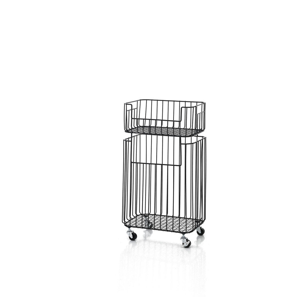 Cesto portabiancheria impilabile NEO nero
