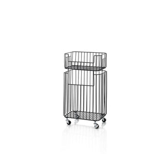 Cesto portabiancheria impilabile NEO nero