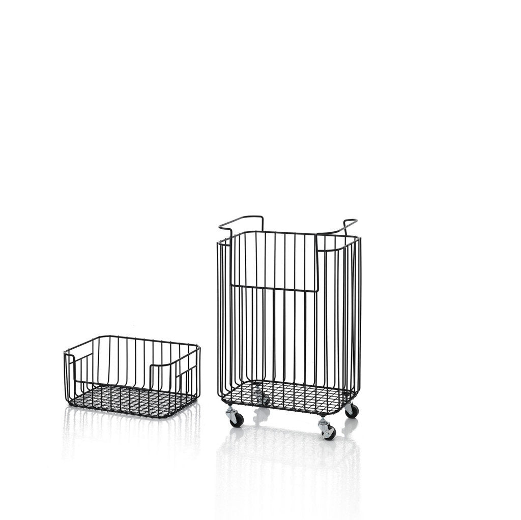 Cesto portabiancheria impilabile NEO nero