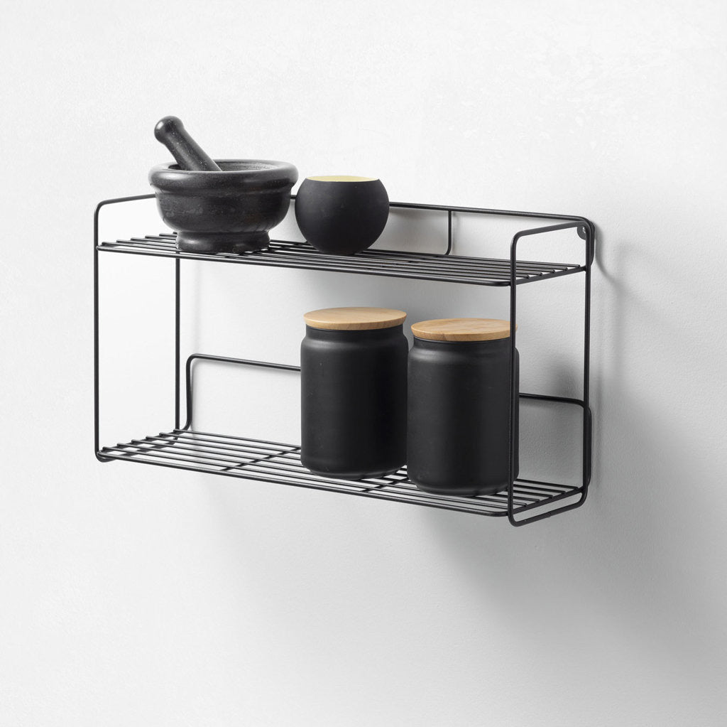 Mensola/Scaffale da parete NORI nero