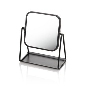 Specchio con ingranditore WAKAI nero