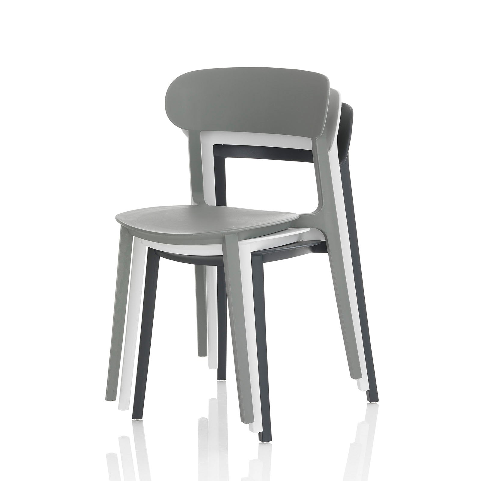 Set 4 Sedie da interno/esterno SILVIA bianco