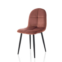 Set 4 Sedie LINDA rosa antico 