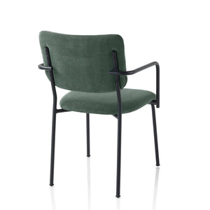 Set 2 Sedie con braccioli LOIS verde bottiglia