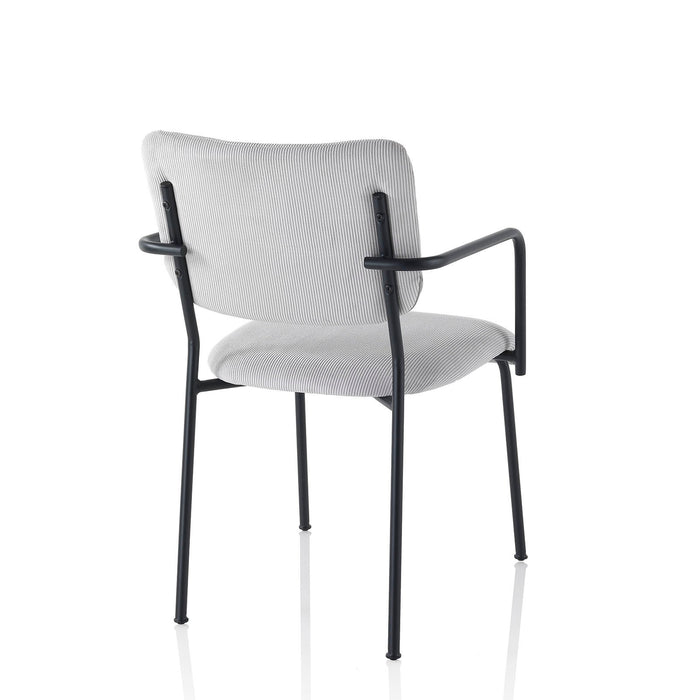Set 2 Sedie con braccioli LOIS grigio chiaro