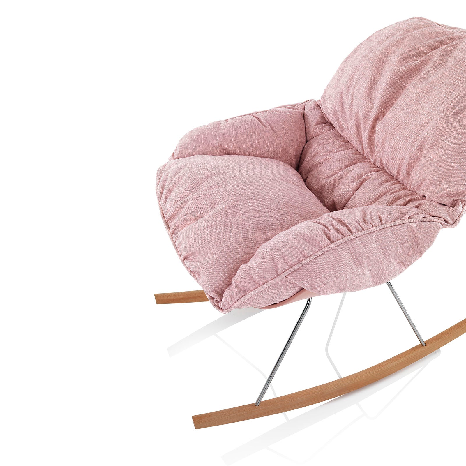 Poltrona con dondolo ZEN rosa