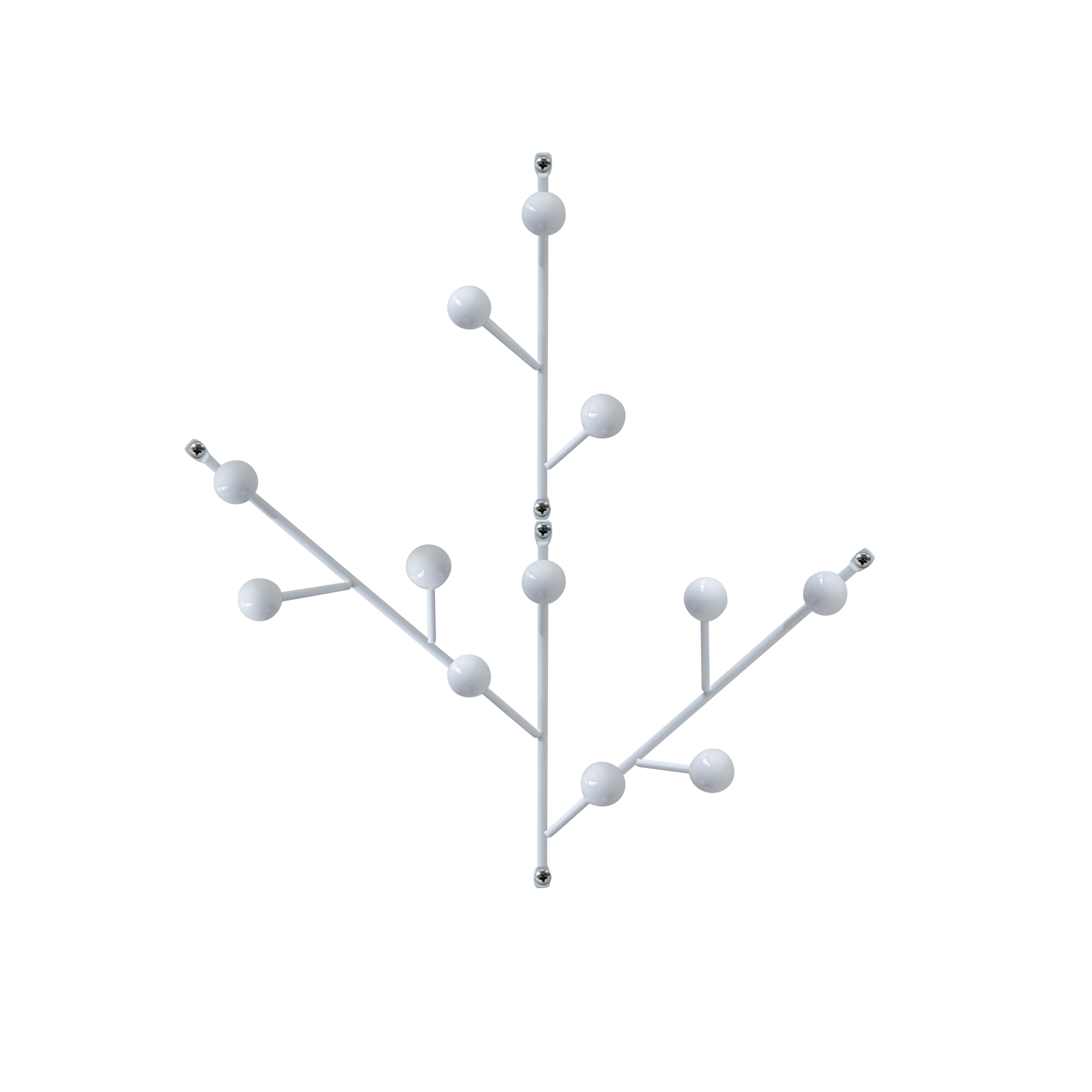 Set 4 appendiabiti FLEUR bianco