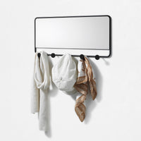 Appendiabiti con specchio MIRO nero