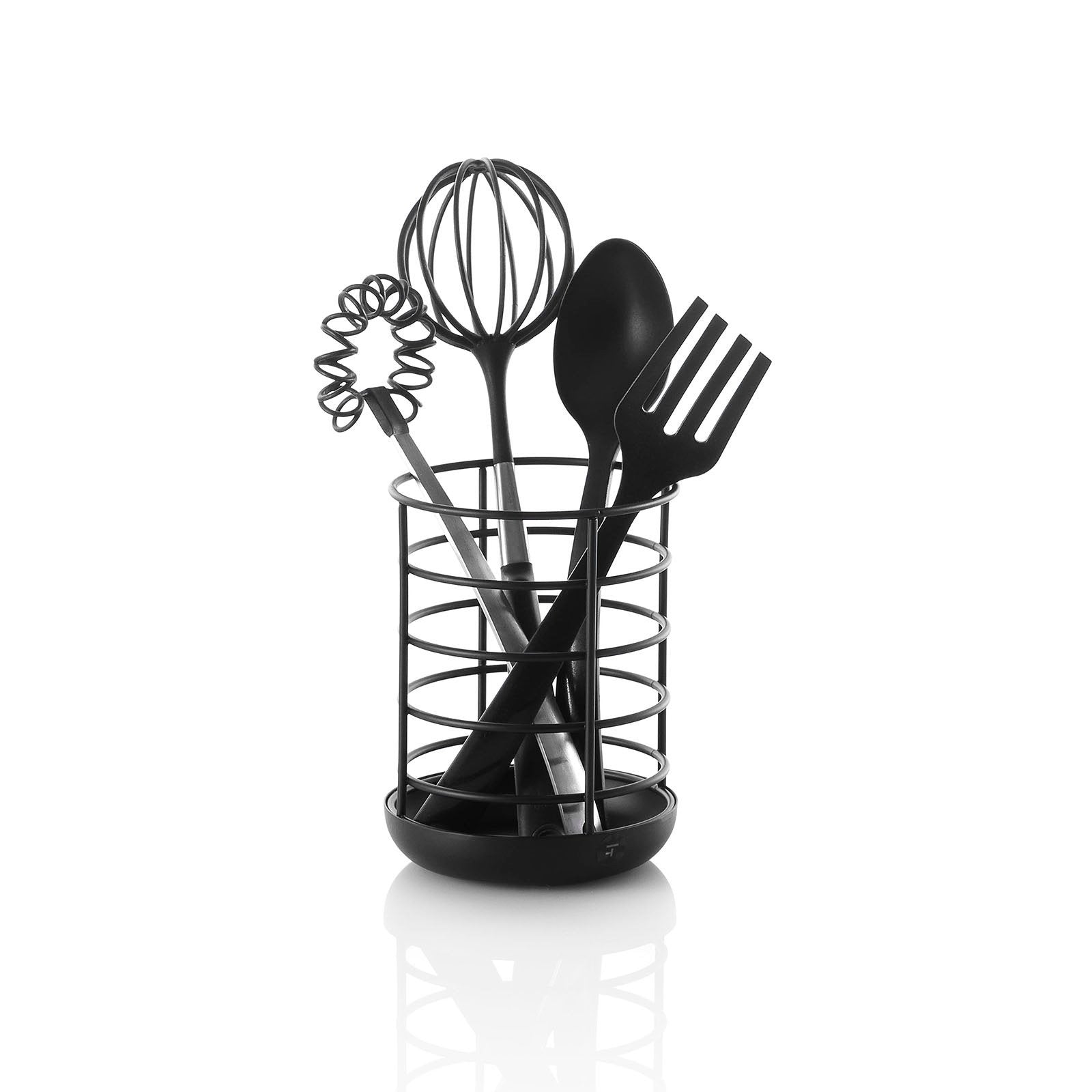 Porta utensili da cucina TOM nero