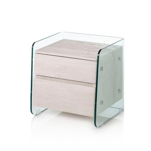 Tavolino/comodino GIORGIO bianco