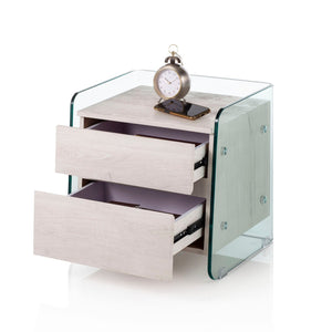 Tavolino/comodino GIORGIO bianco