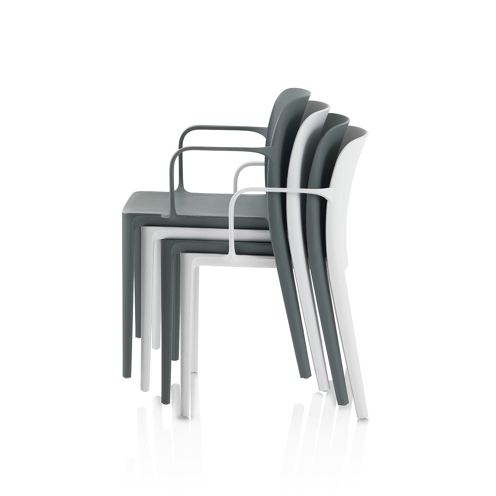 Set 4 Sedie da interno/esterno TIMMY colore grigio